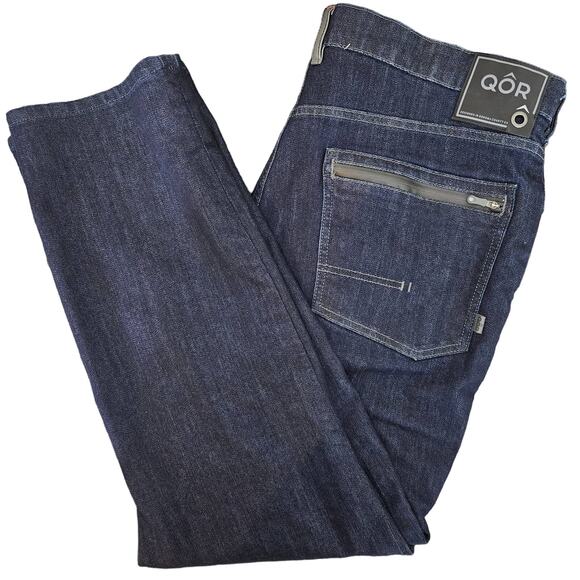 QOR Qortec Performance Denim Jeans | Men's 40 | ALTERED LENGTH - Picture 1 of 16
